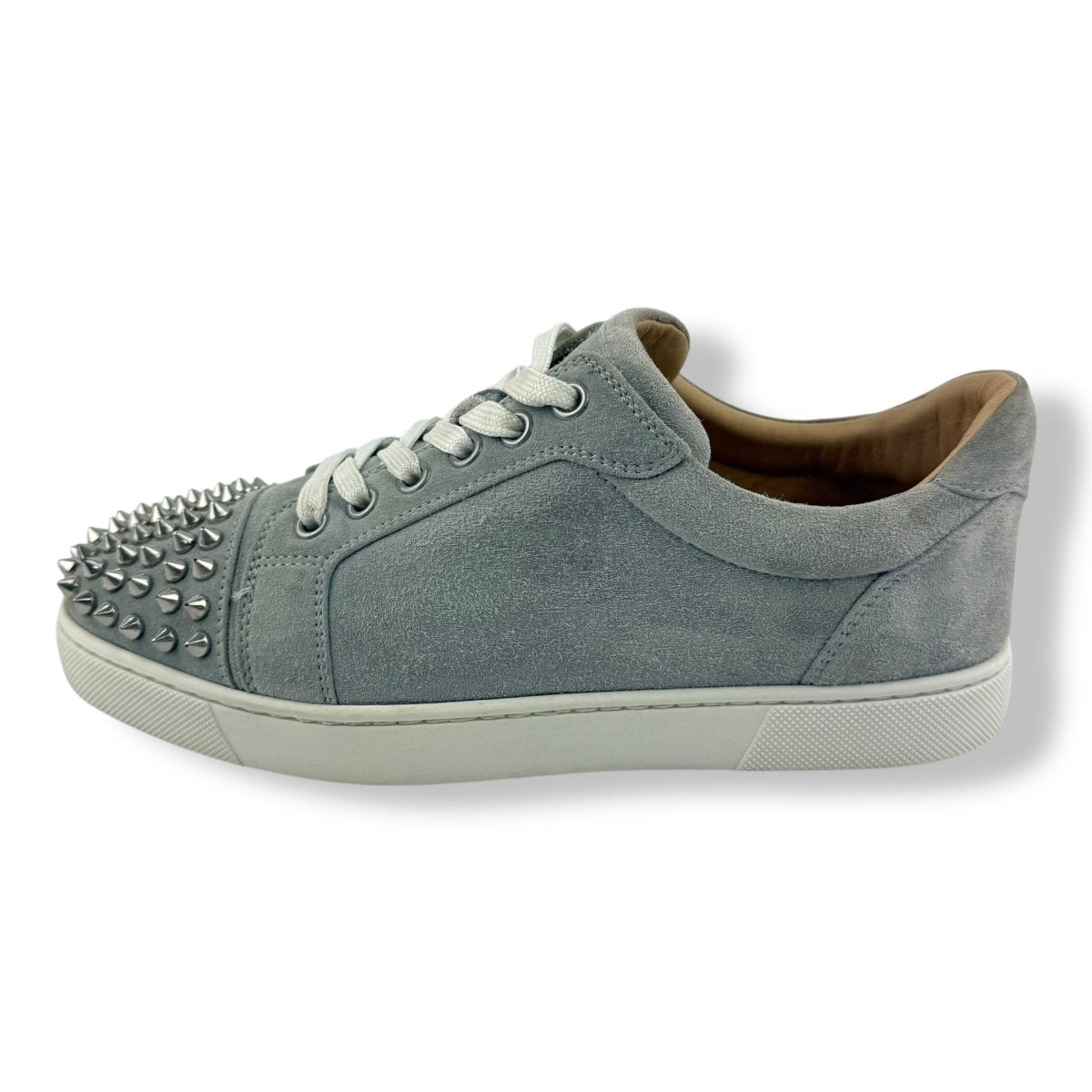 Louboutin suede grey best sale