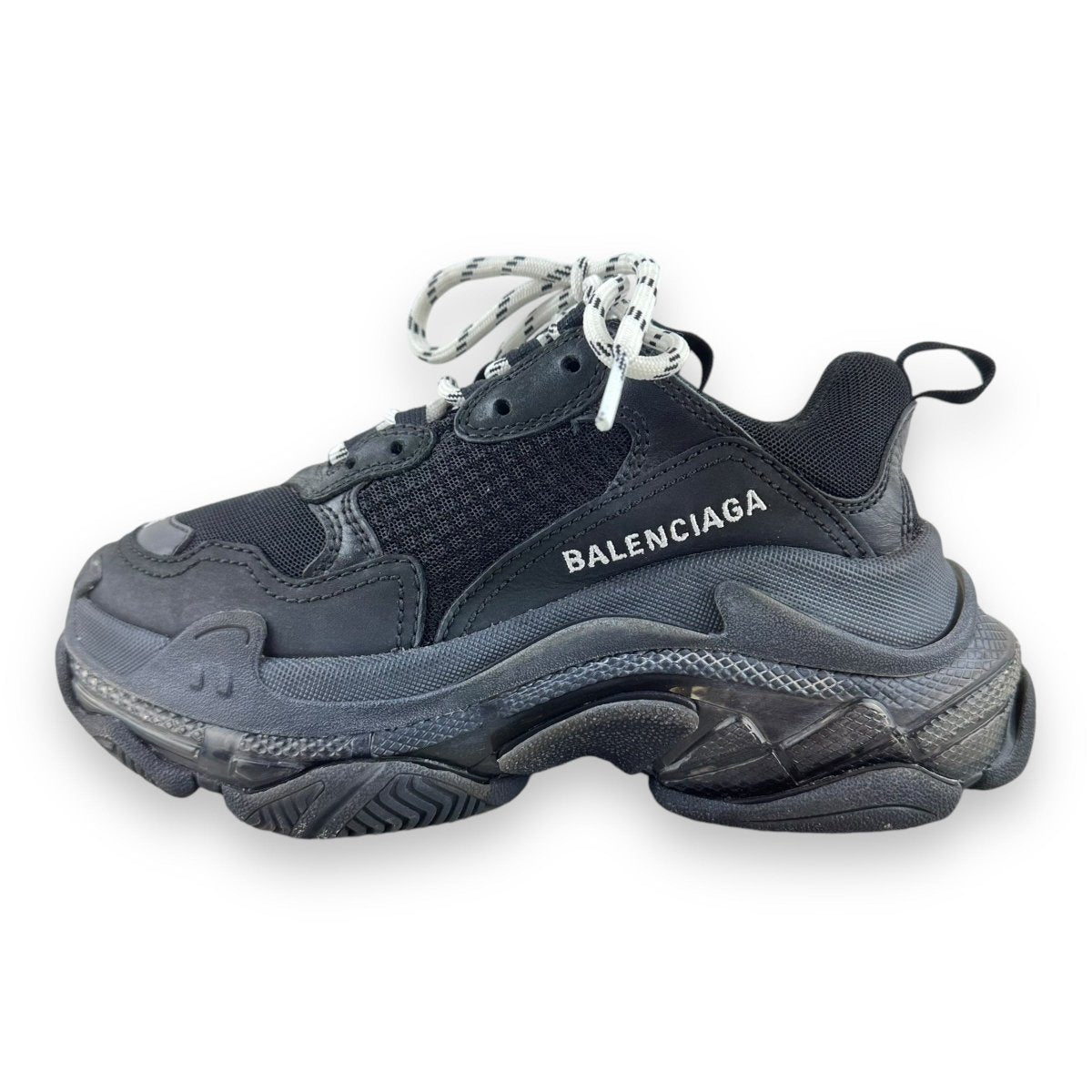 Balenciaga Triple S Black Clear Sole UK EU 35 Lux Central