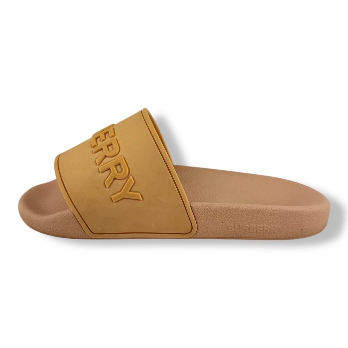 Burberry Pink Embossed Slides UK 4 / EU 37 - Lux Central