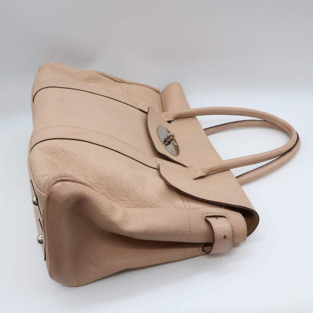 Mulberry Bayswater Pale Pink Leather Tote Handbag