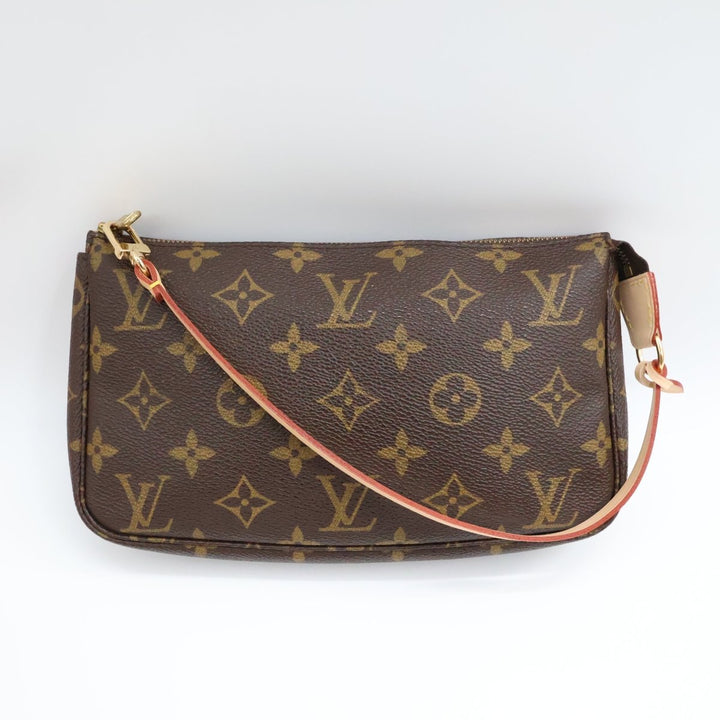 Louis Vuitton Pochette Accessories Brown Monogram Clutch Bag