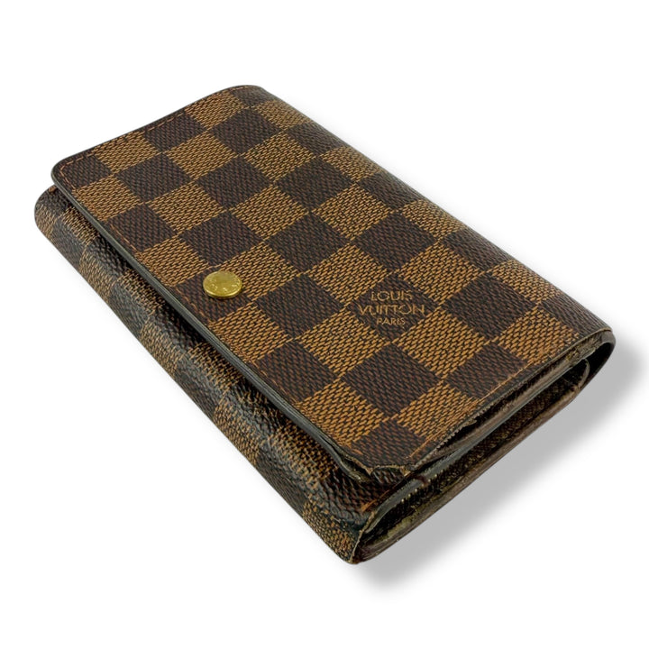 Louis Vuitton Brown Damier Compact Zippy Wallet