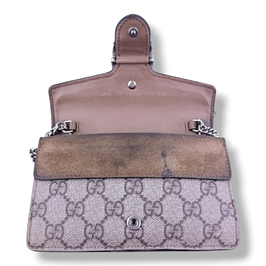 Gucci GG Dionysus Beige Super Mini Handbag