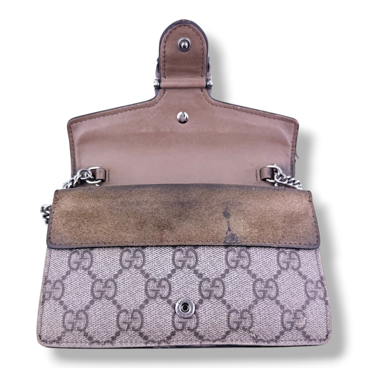 Gucci GG Dionysus Beige Super Mini Handbag