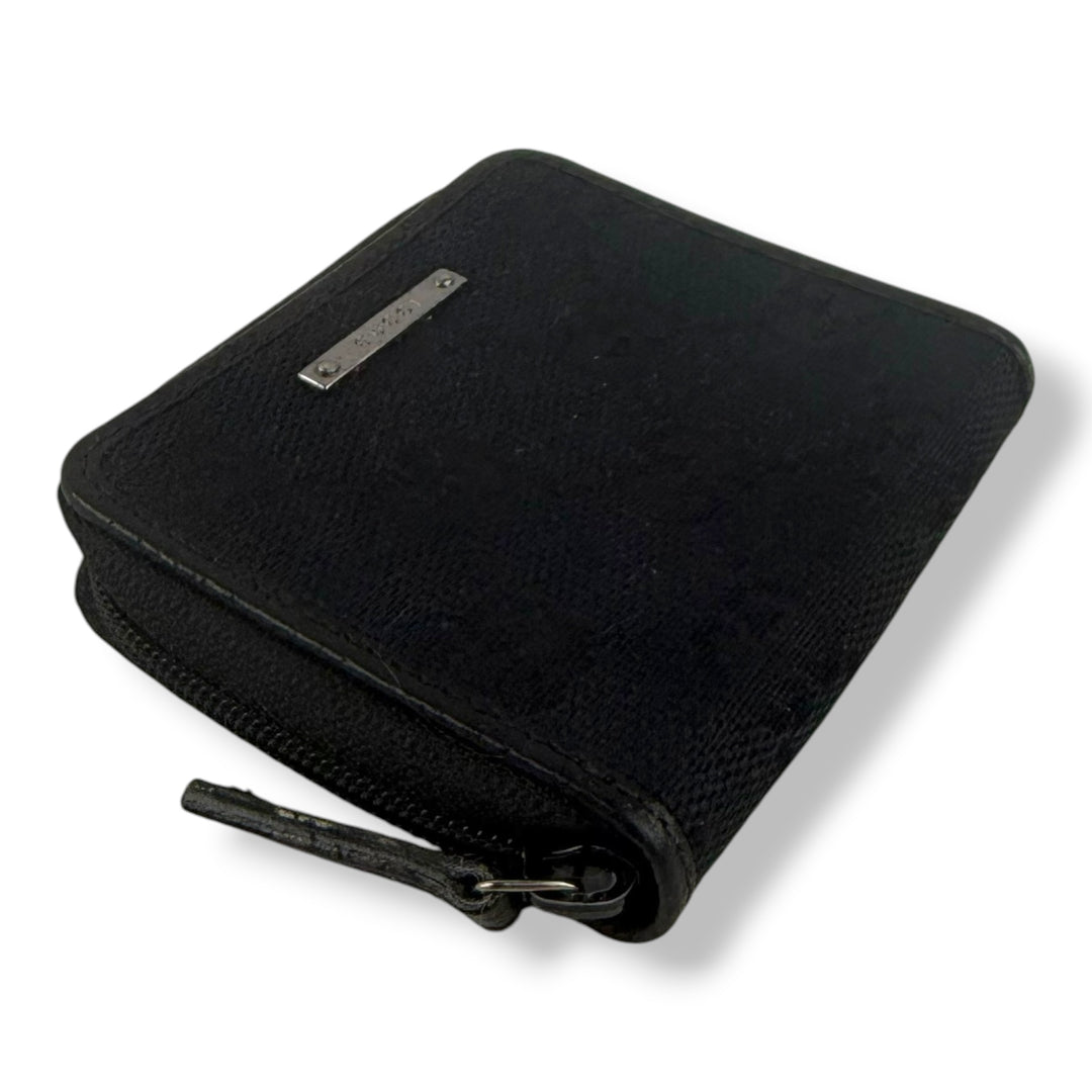 Gucci GG Black Canvas Coin Pouch