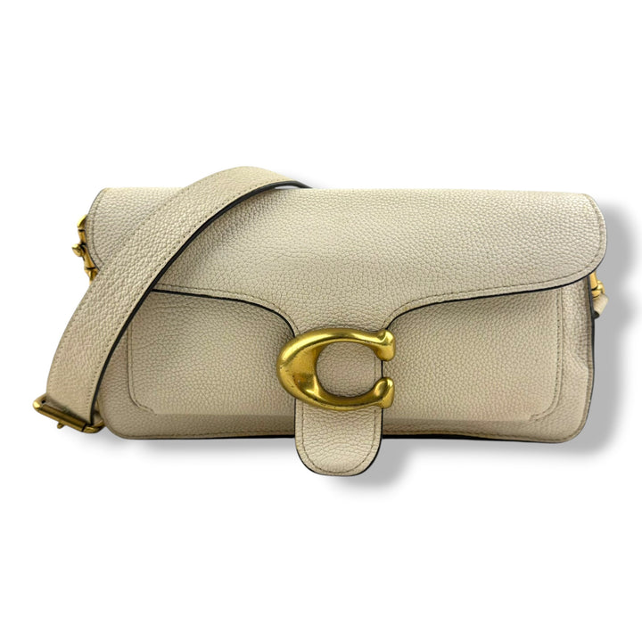 Coach Tabby 26 Cream Leather Handbag