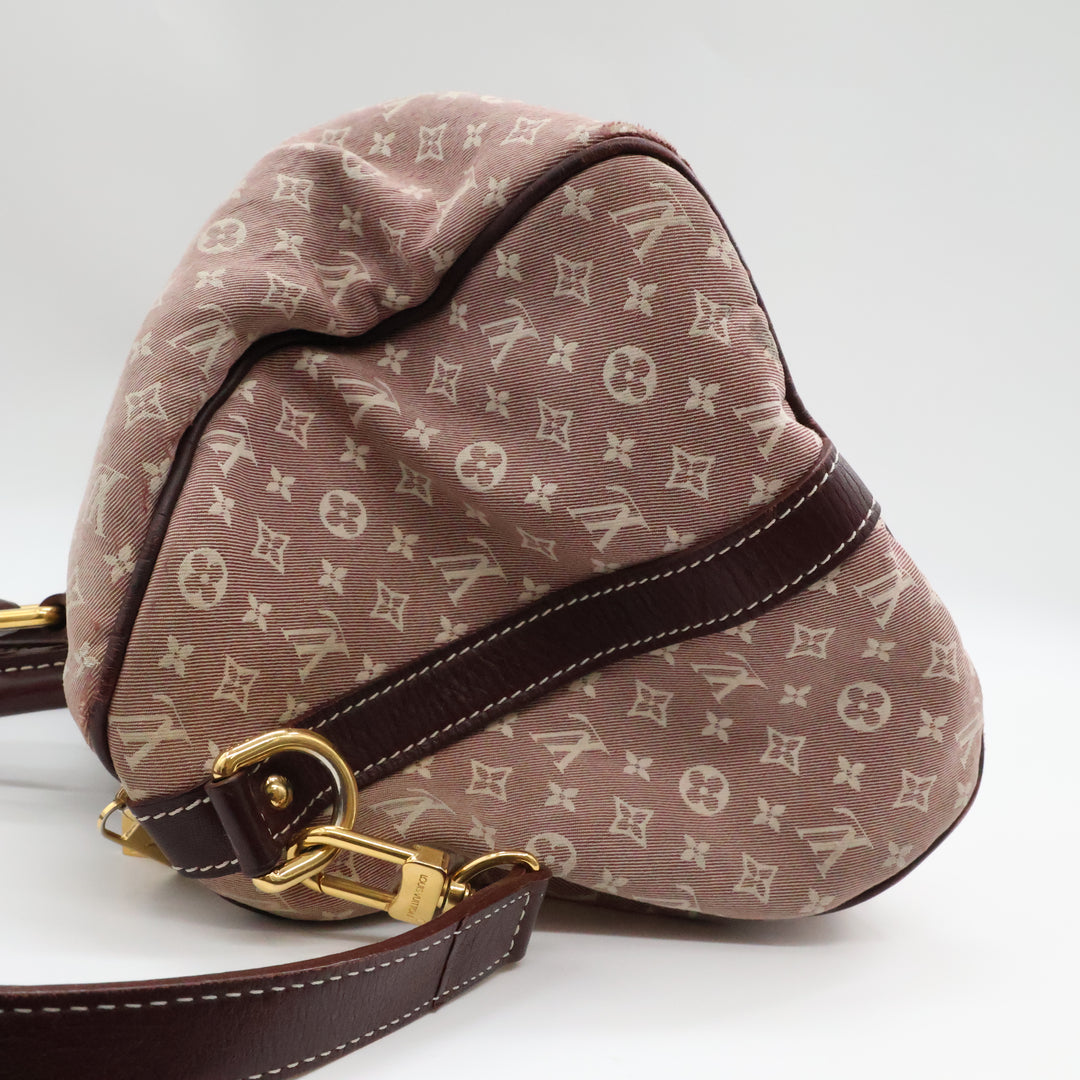 Louis Vuitton Lin Monogram Bandouliere Mini Idylle Romance Speedy 30 Handbag