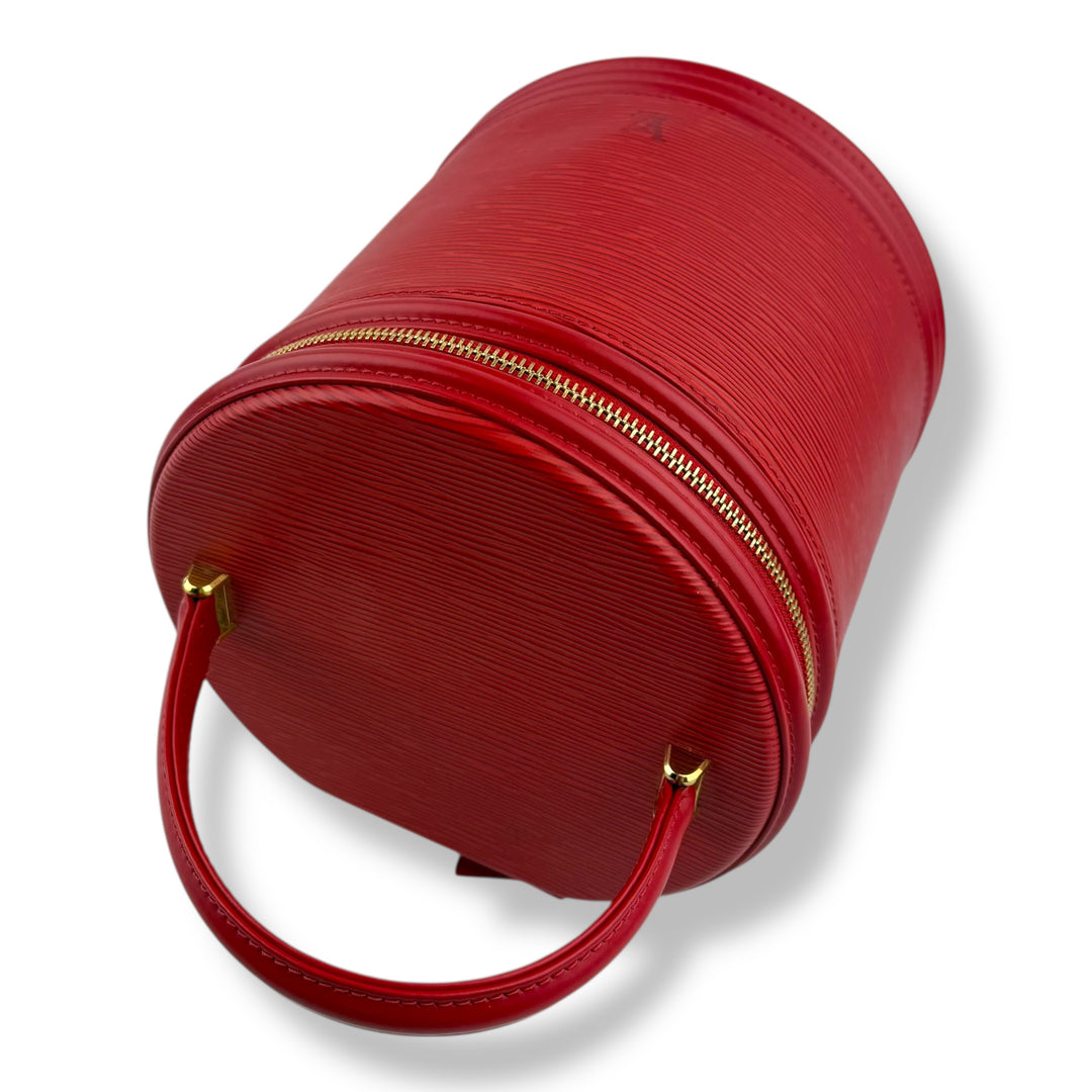 Louis Vuitton Red Epi Leather Cannes Handbag