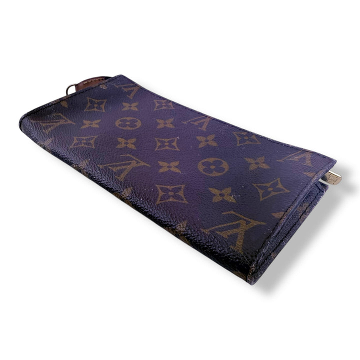 Louis Vuitton Brown Monogram Classic Signature Mini Pouch Bag W/ added chain