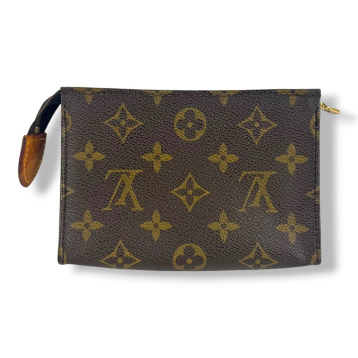 Louis Vuitton Vintage Brown Monogram Toiletry Pouch 15 Bag