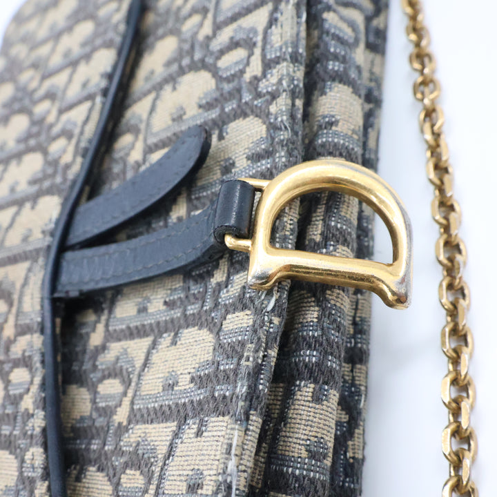 Dior Lady Dior Oblique Wallet on Chain Pochette Bag