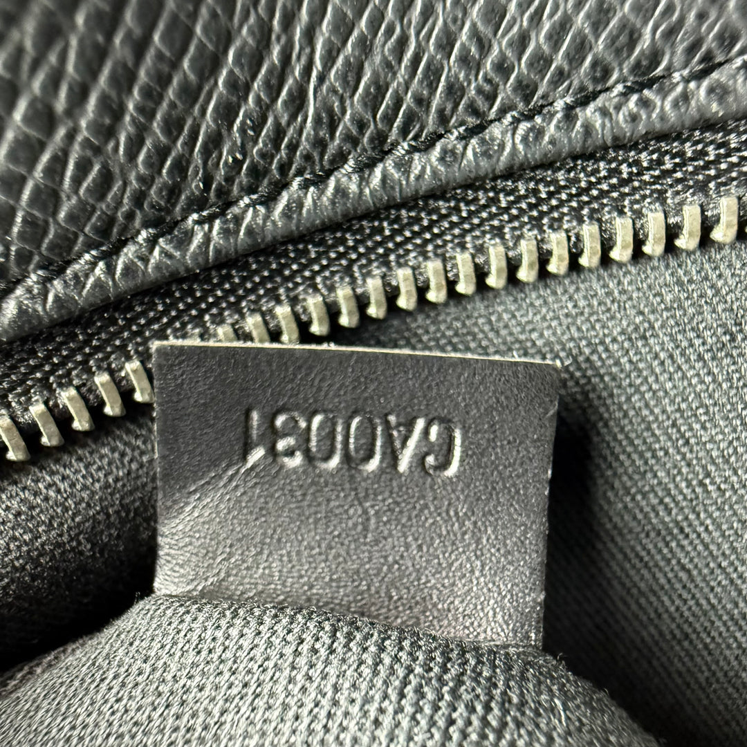 Louis Vuitton Black Kalga Leather Taiga Clutch Bag
