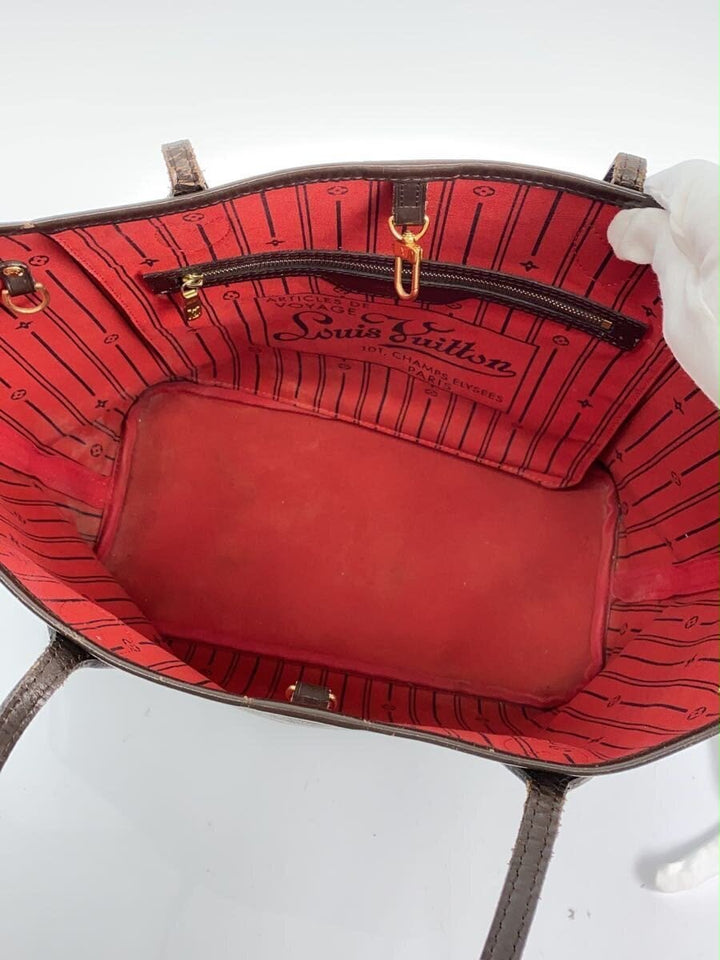 Louis Vuitton Brown Damier Neverfull MM Handbag