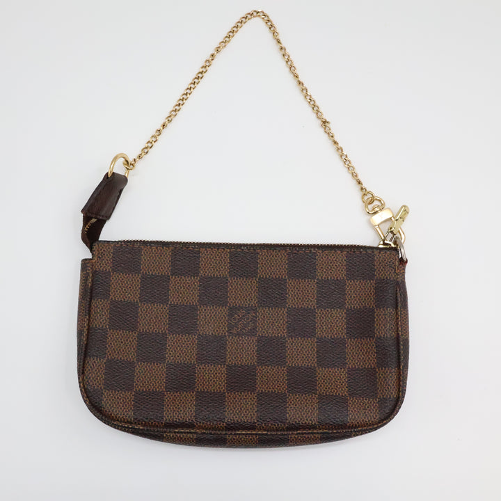 Louis Vuitton Medium Pochette Accessories Brown Damier Clutch Bag