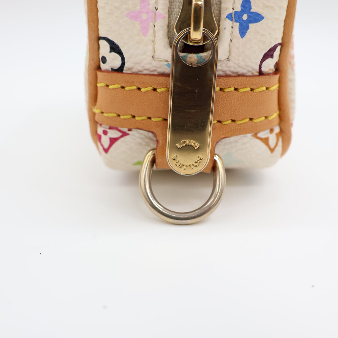 Louis Vuitton White Murakami Wapity PM Pouch