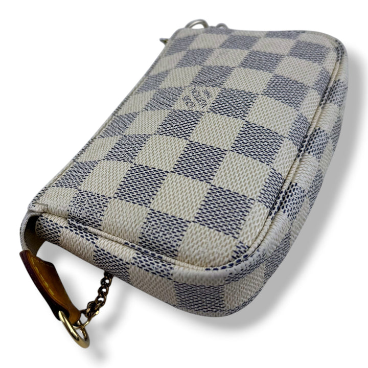 Louis Vuitton Mini Pochette Accessories Damier Azur Bag
