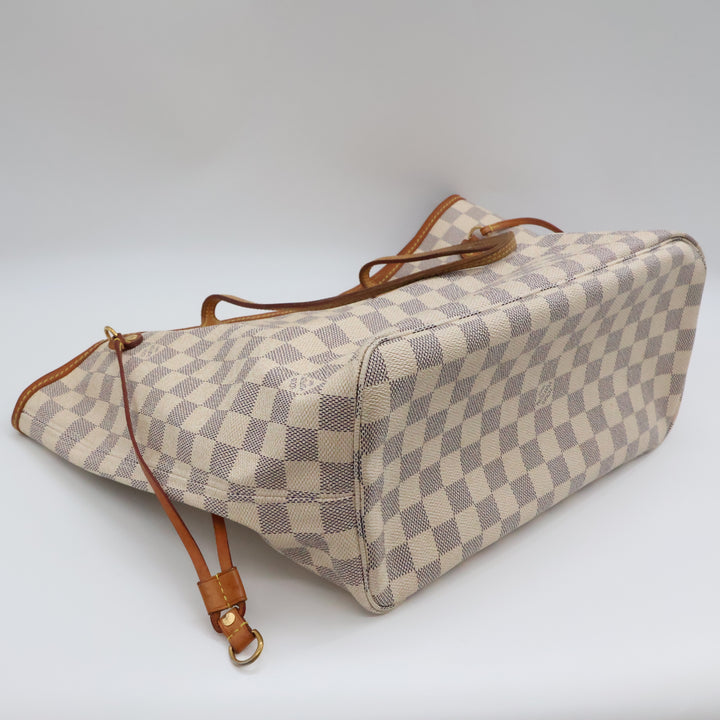 Louis Vuitton Damier Azur Neverfull MM Handbag