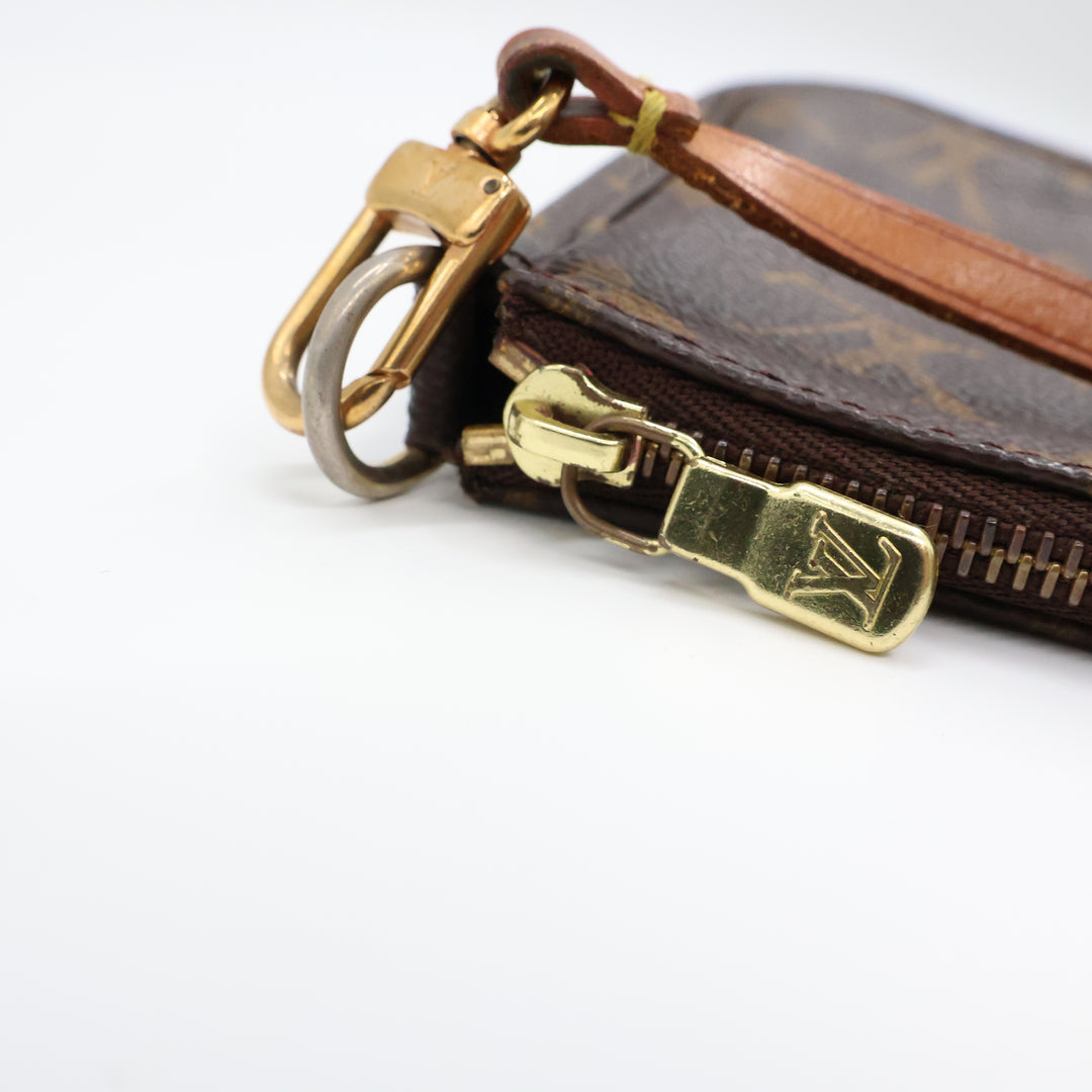 Louis Vuitton Pochette Accessories Brown Monogram Clutch Bag
