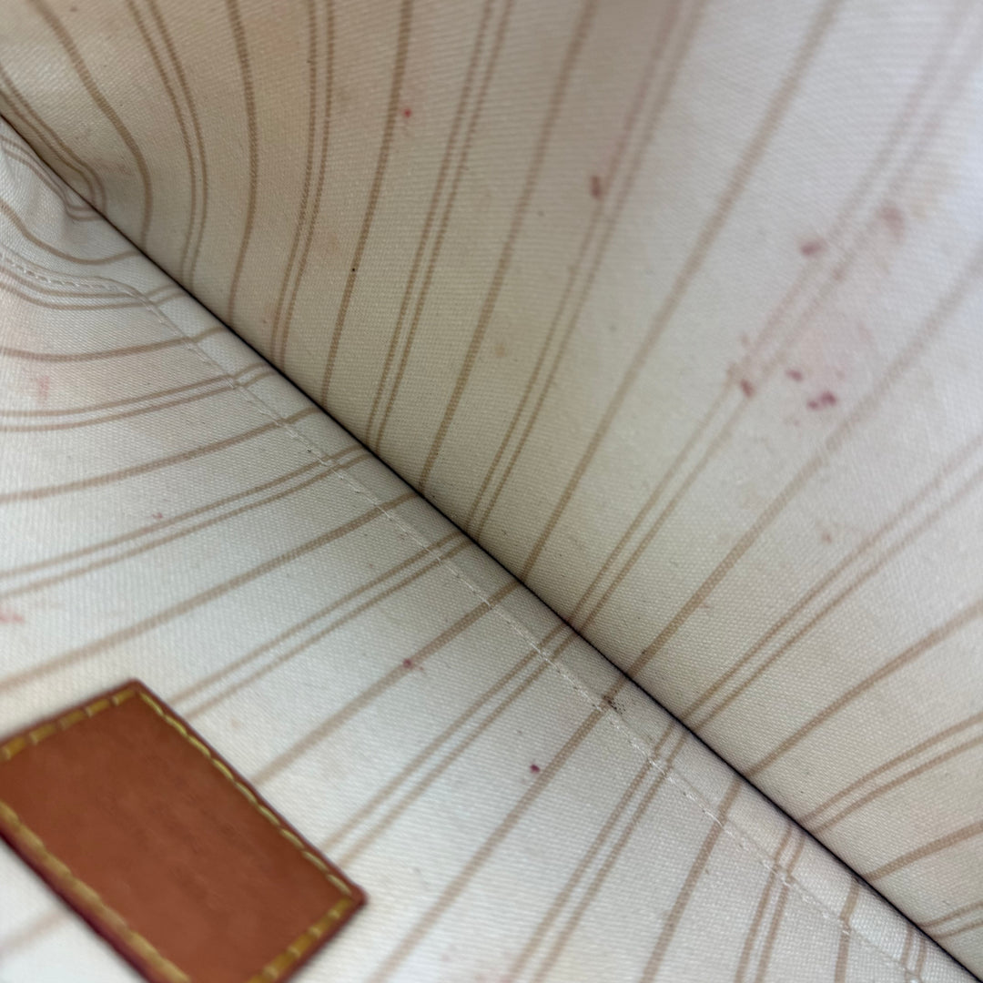 Louis Vuitton Damier Azur Neverfull MM Handbag With Pouch