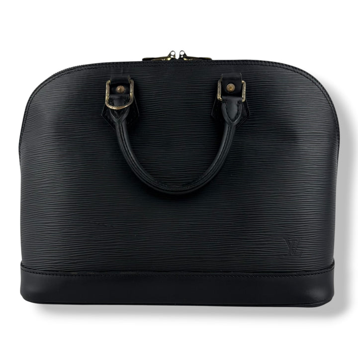 Louis Vuitton Black Epi Leather Alma PM Handbag