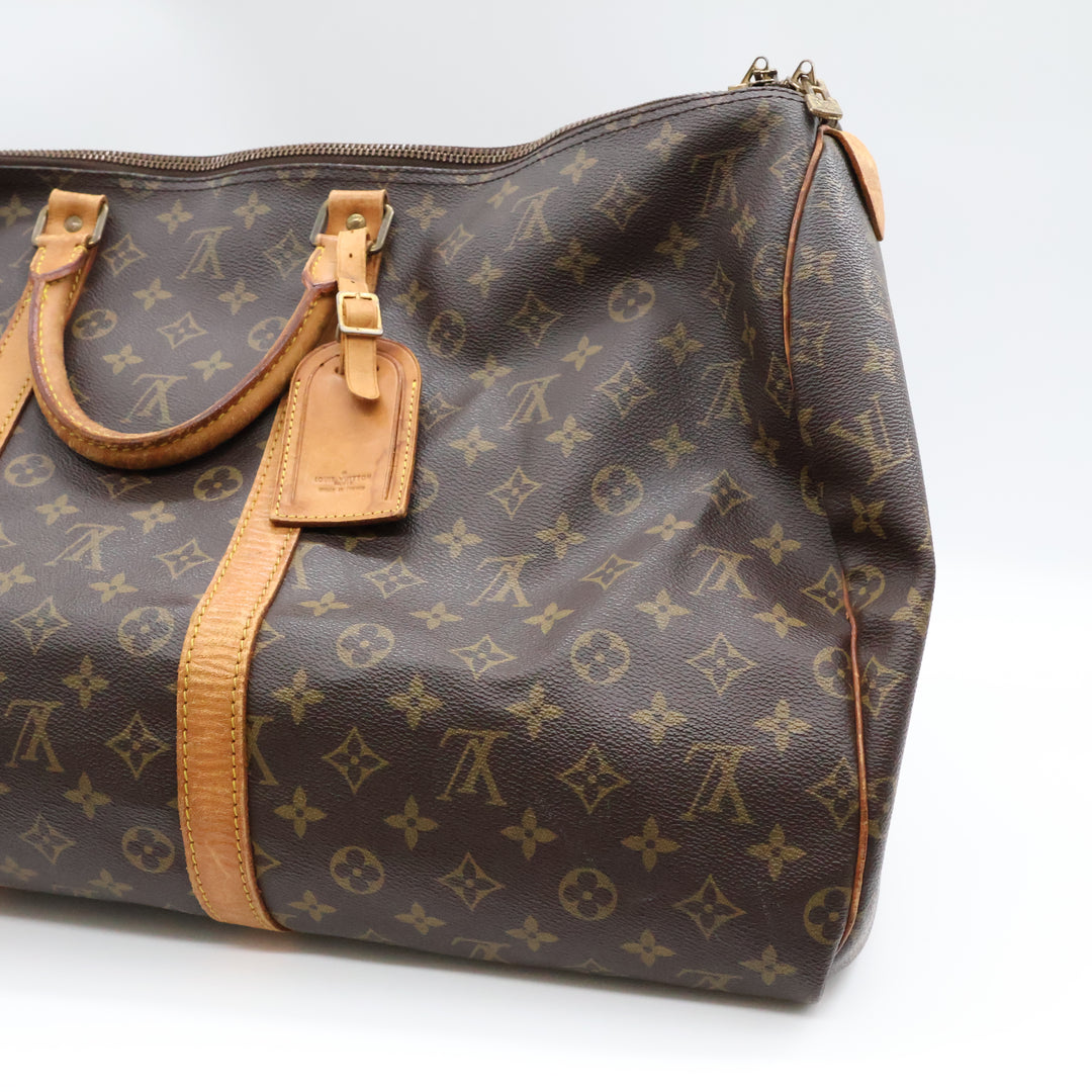 Louis Vuitton Brown Monogram 55 Keepall Duffle Bag