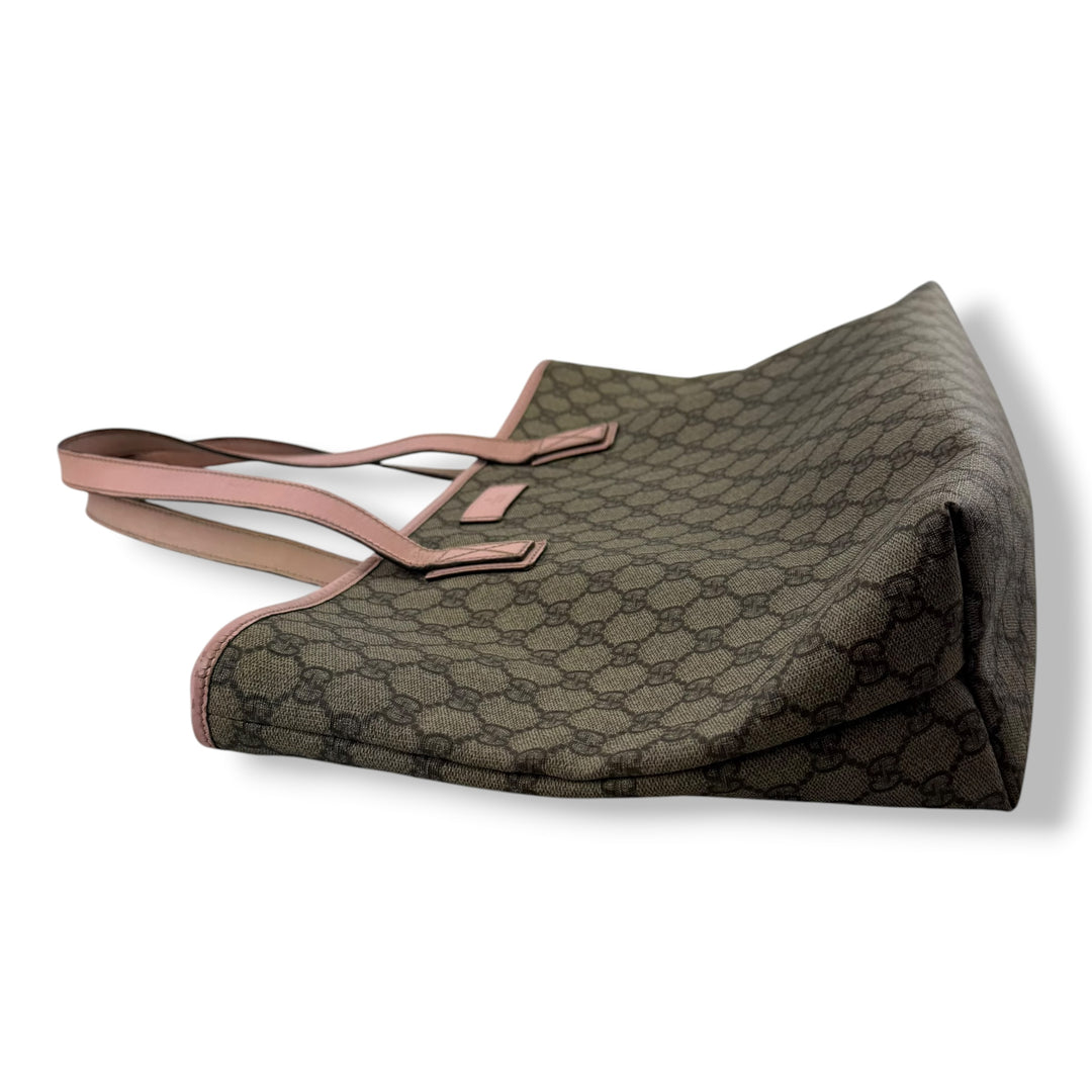 Gucci GG Monogram Pink/Beige Tote Handbag