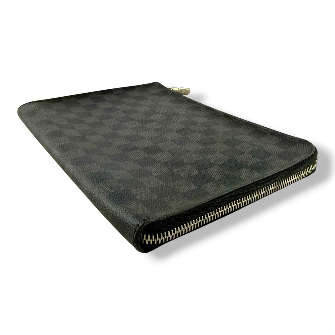 Louis Vuitton Pochette Voyage Black Damier Graphite Pouch