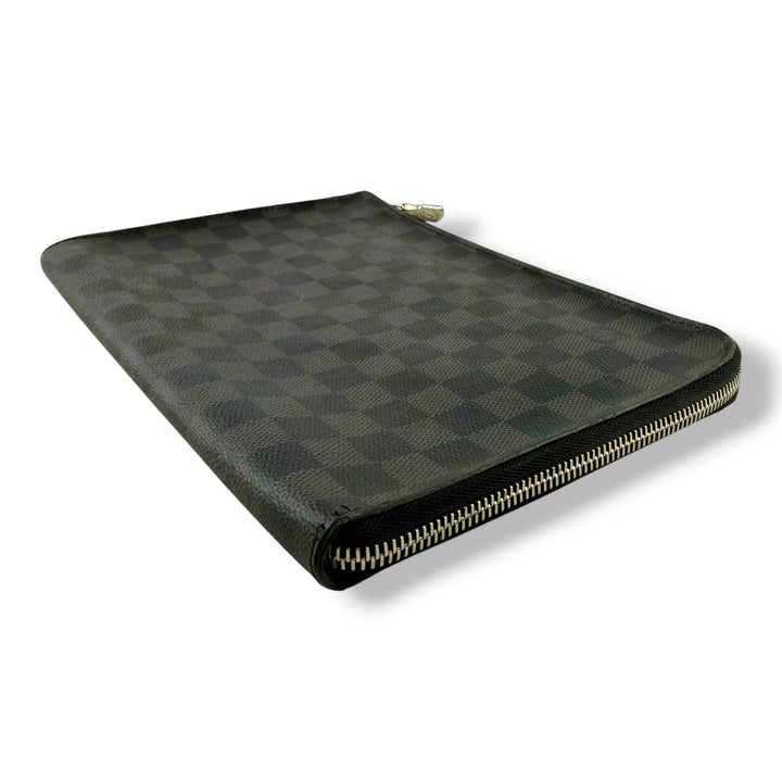Louis Vuitton Pochette Voyage Black Damier Graphite Pouch