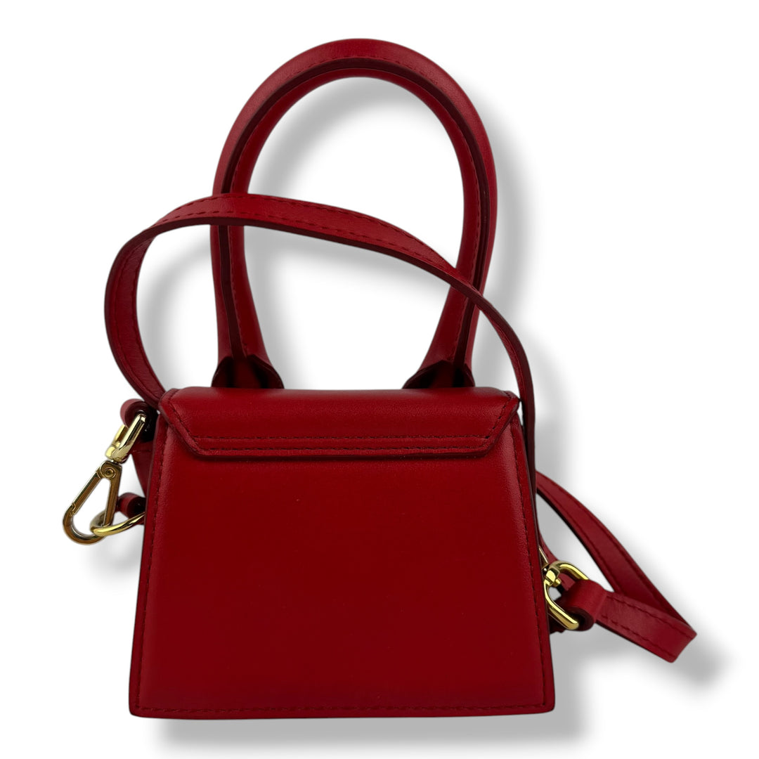 Jacquemus Le Chiquito Red White Moyen Crossbody Handbag