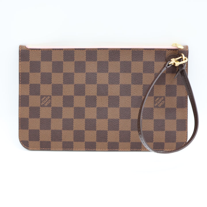 Louis Vuitton Damier Ebene Neverfull MM Clutch Pouch