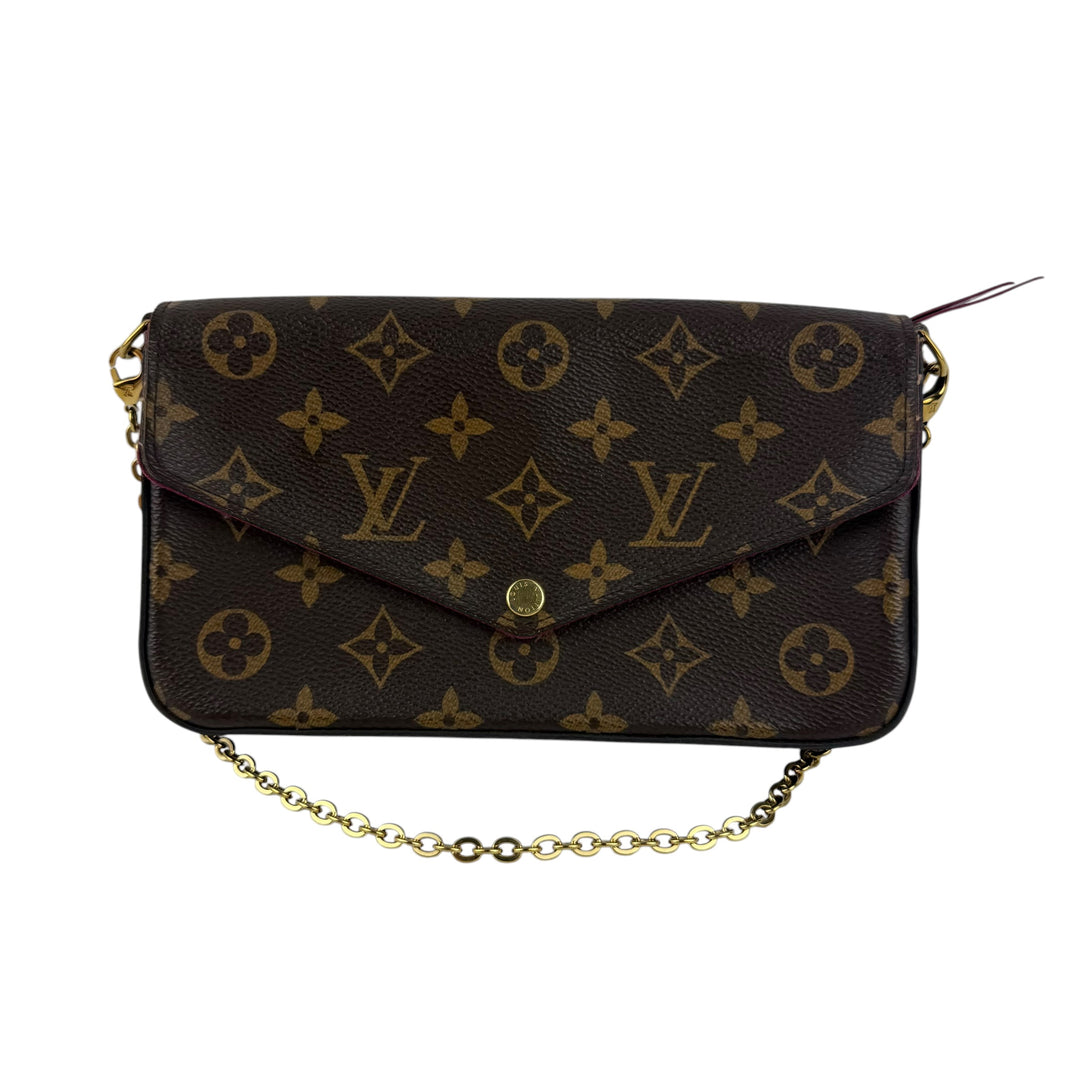 Louis Vuitton Felicie Pochette Brown Monogram Handbag
