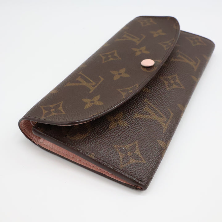 Louis Vuitton Emilie Brown Monogram Rose Ballerine Femme Wallet
