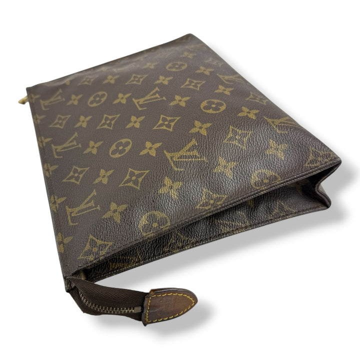 Louis Vuitton Vintage Brown Monogram Toiletry Pouch 26 Bag