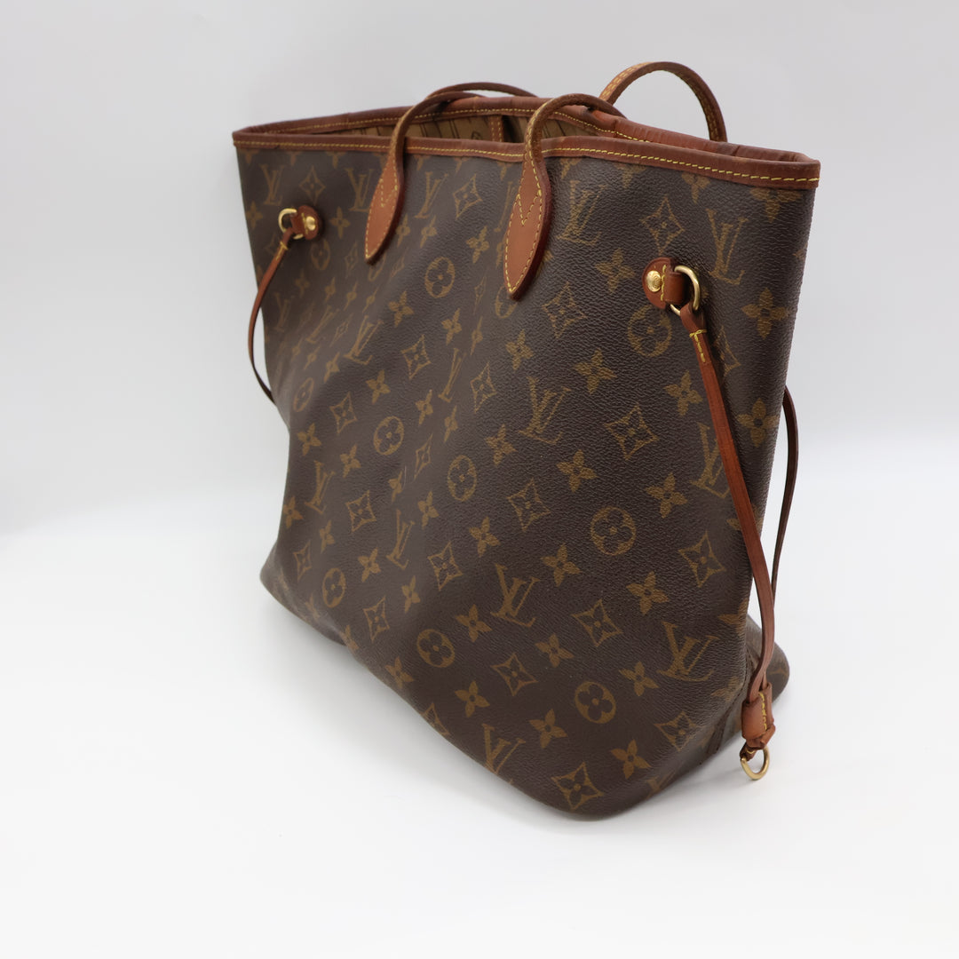 Louis Vuitton Brown Monogram Neverfull MM Handbag
