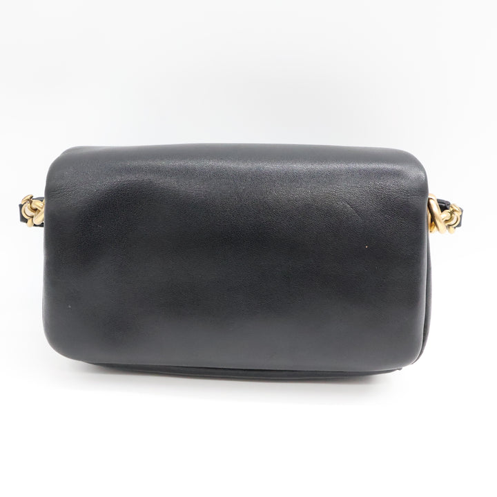Coach Pillow Tabby 18 Black Leather Handbag