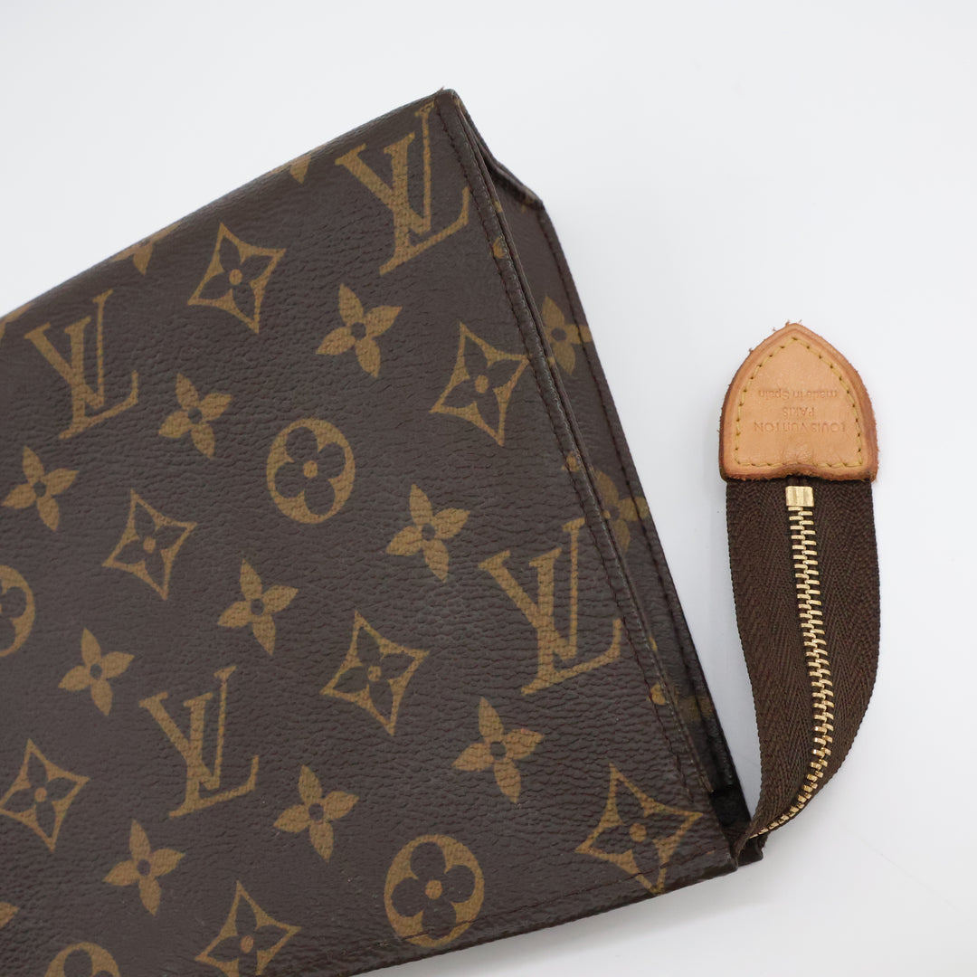 Louis Vuitton Brown Monogram Toiletry Pouch 19 Bag