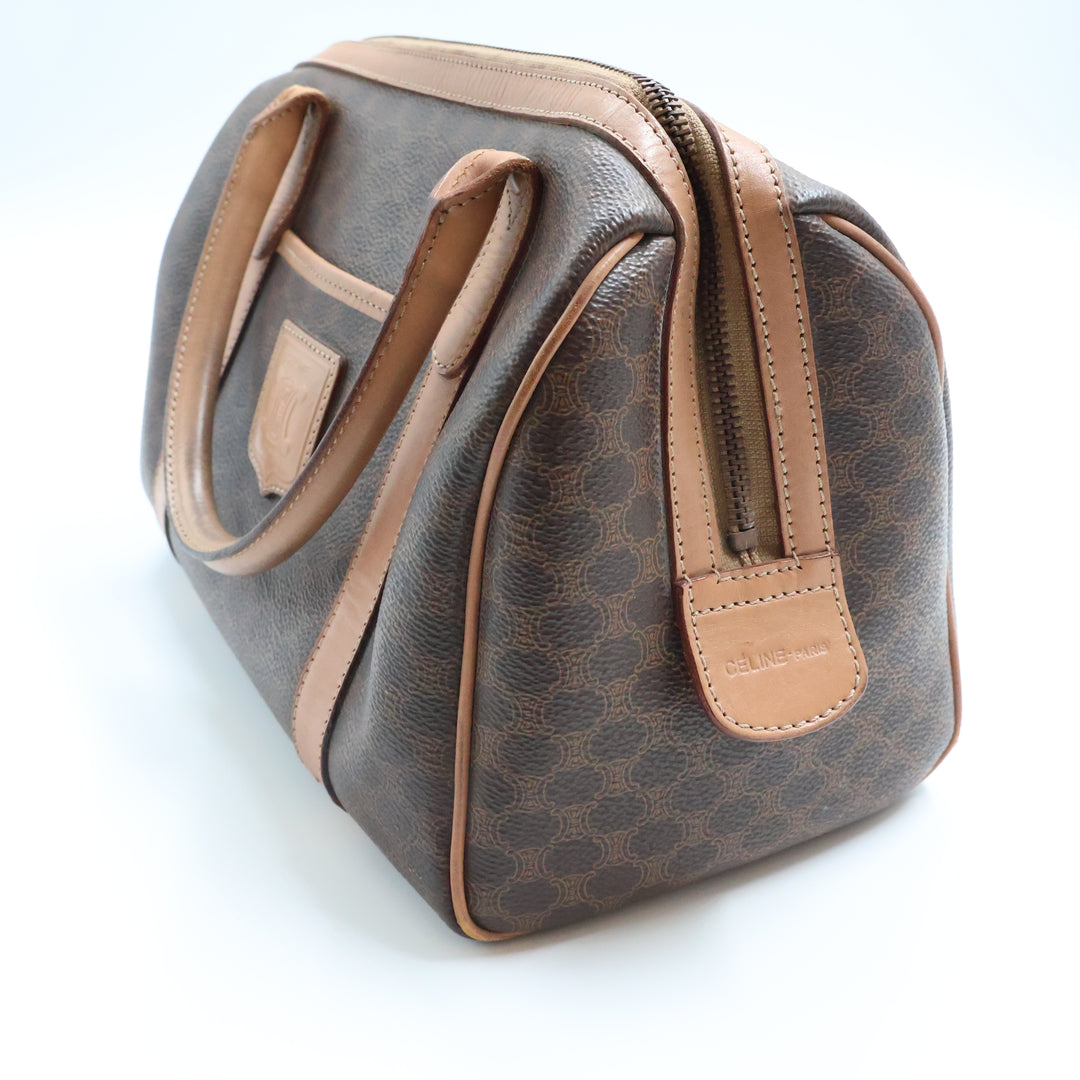 Celine Brown Boston Macadam Handbag