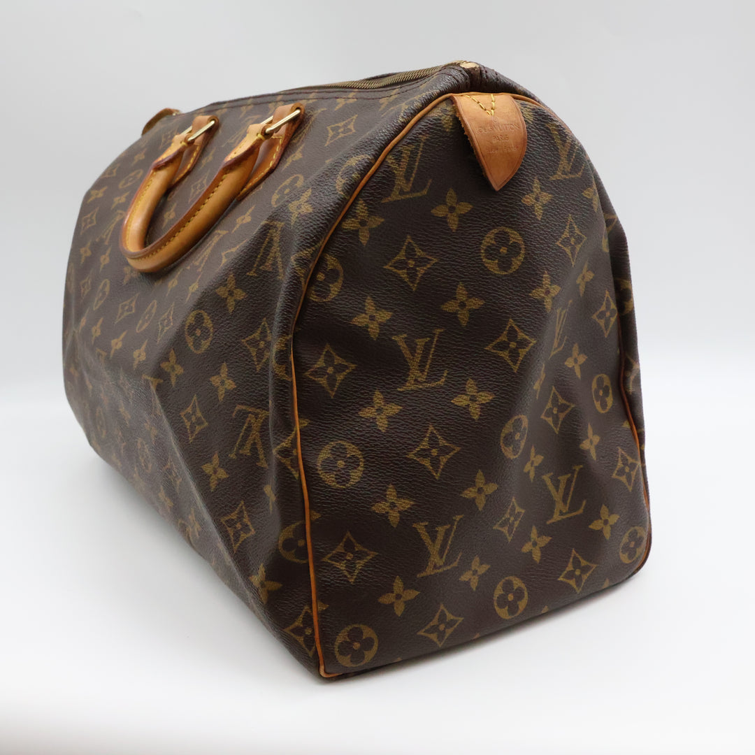 Louis Vuitton Brown Monogram Speedy 40 Handbag