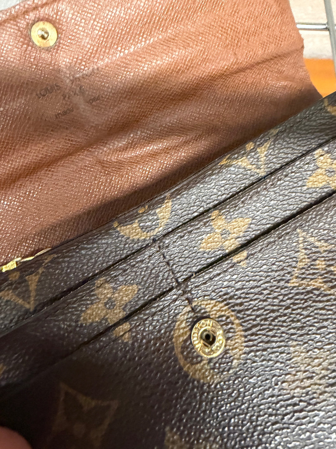 Louis Vuitton Vintage Sarah Brown Monogram Femme Wallet Good Condition