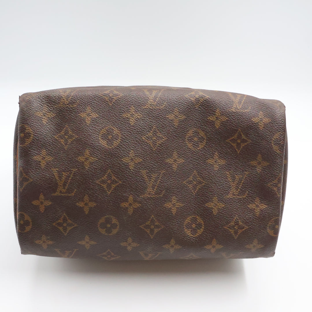 Louis Vuitton Vintage Brown Monogram Speedy 25 Handbag