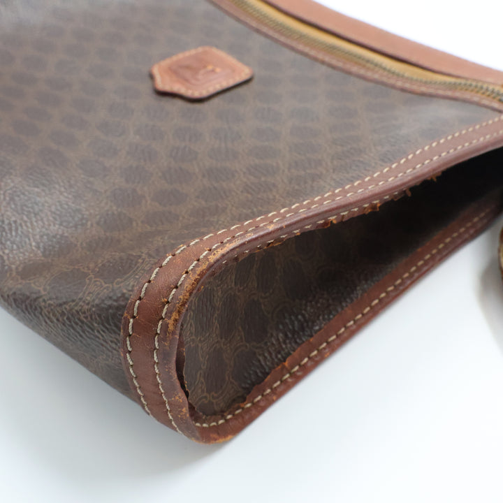 Celine Macadam Coated Canvas Clutch Bag