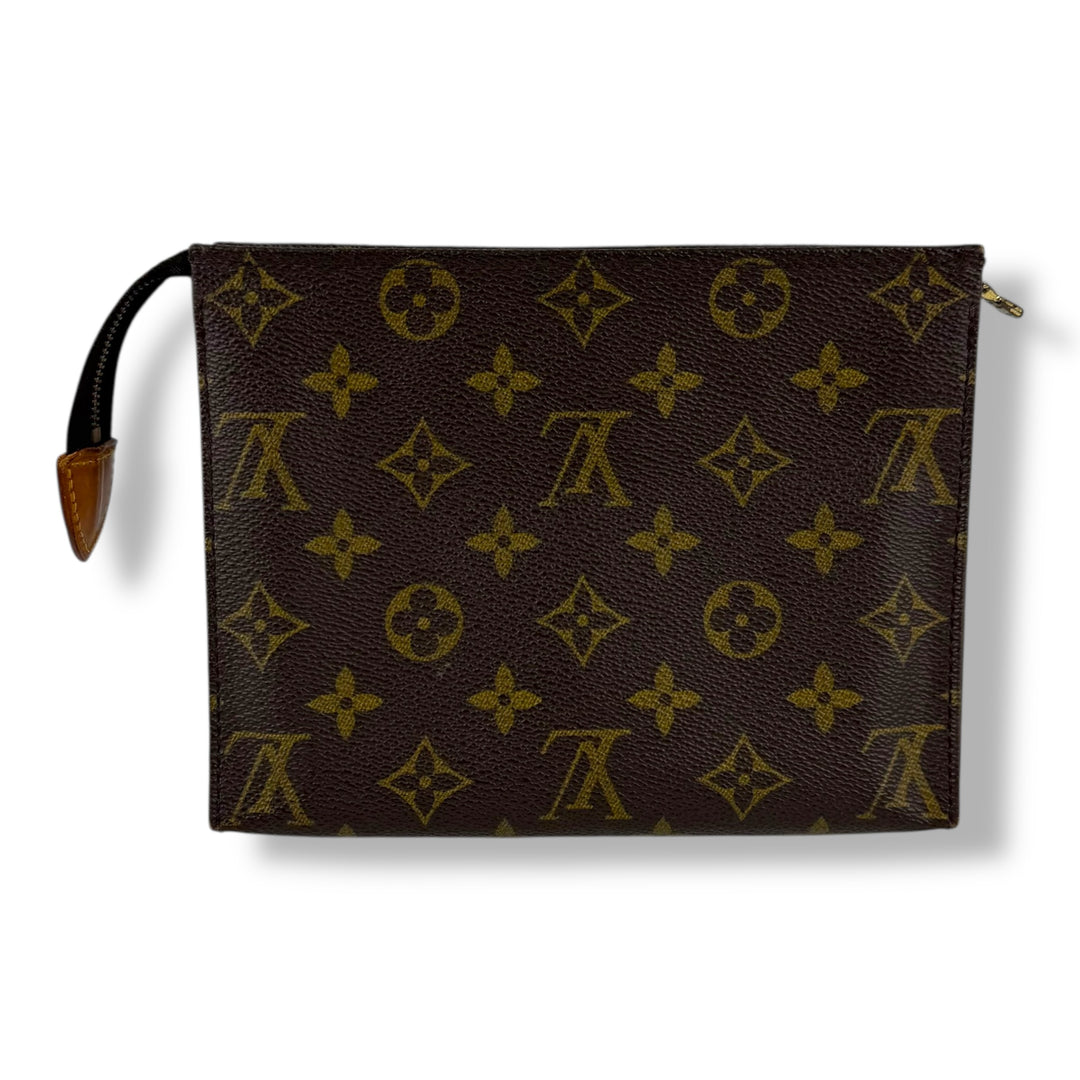 Louis Vuitton Vintage Brown Monogram Toiletry Pouch 19 Bag