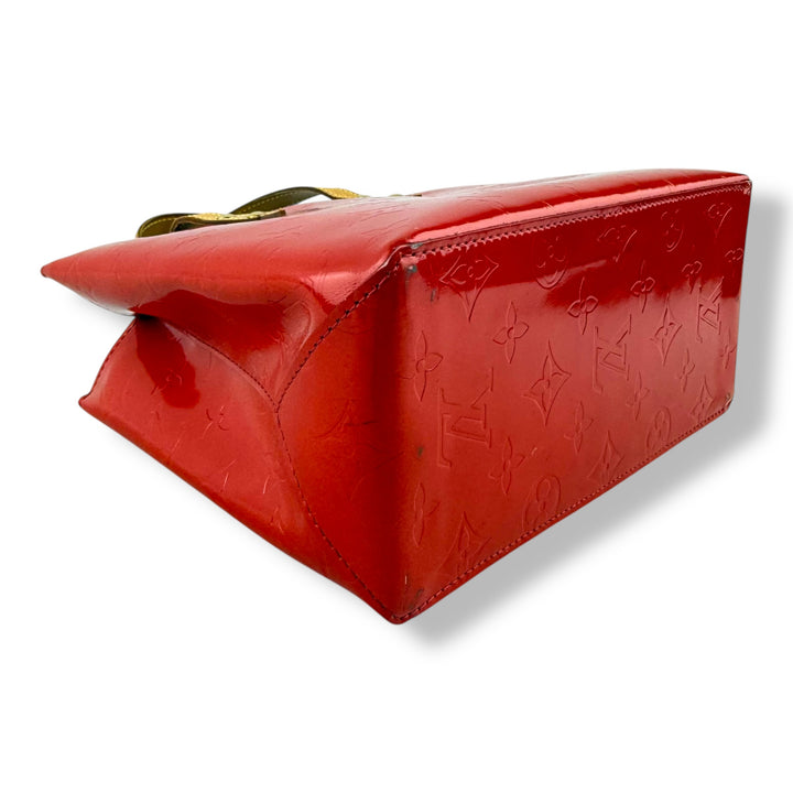 Louis Vuitton Red Vernis Reade Patent Leather Tote Bag
