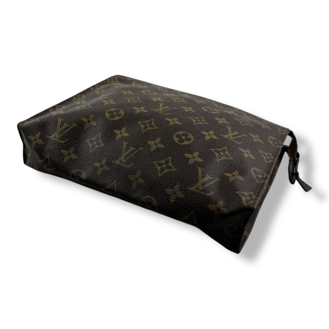 Louis Vuitton Vintage Brown Monogram Toiletry Pouch 26 Bag