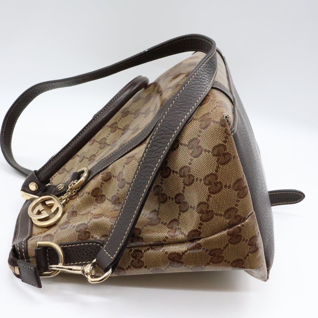 Gucci GG Bandouliere Supreme Crystal Beige Tote Handbag