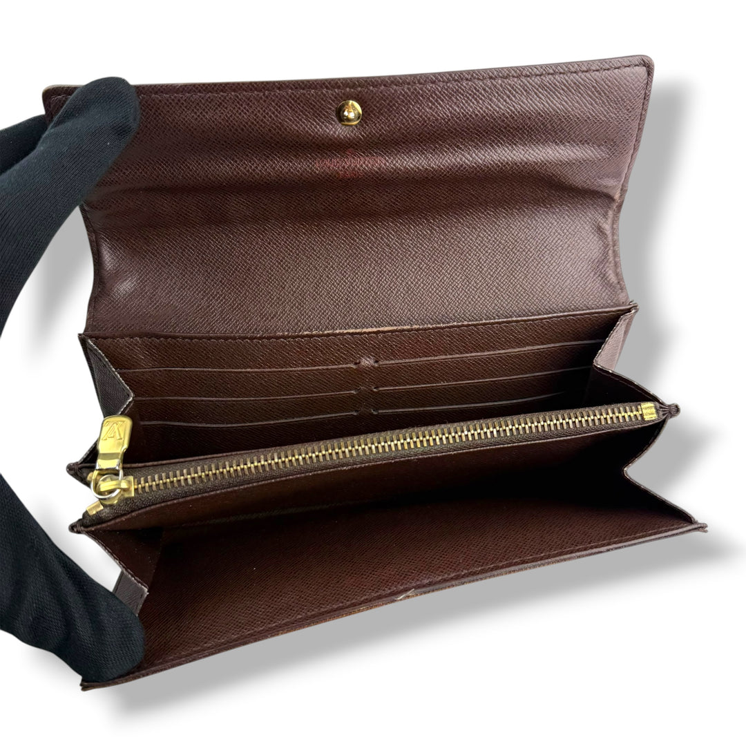 Louis Vuitton Sarah Brown Damier Femme Wallet