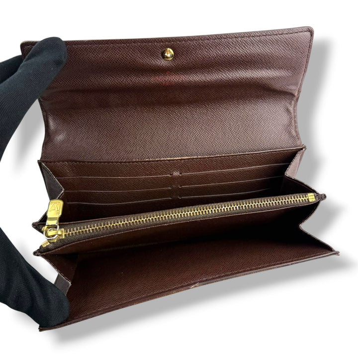 Louis Vuitton Sarah Brown Damier Femme Wallet