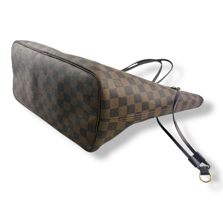 Louis Vuitton Brown Damier Neverfull MM Handbag