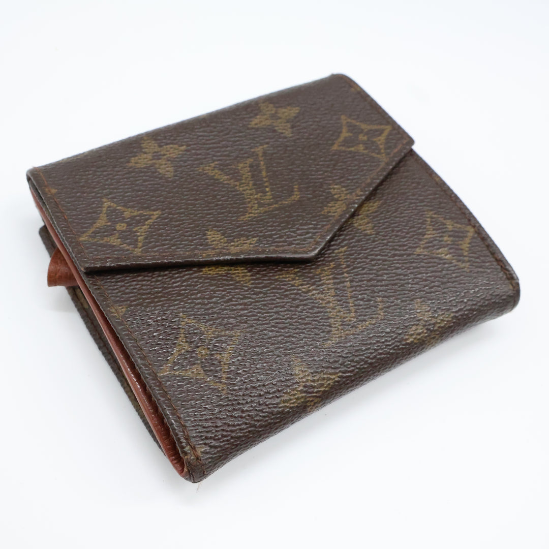 Louis Vuitton Vintage Brown Monogram Compact Bifold Wallet Purse