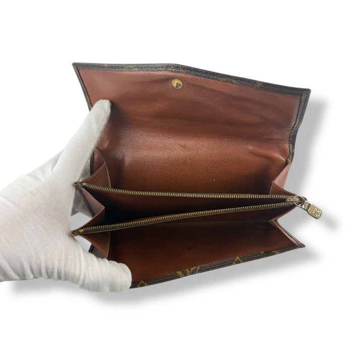 Louis Vuitton Vintage Brown Monogram Long Femme Wallet